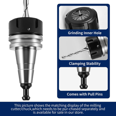 Pro Grade ISO30 ER32 Collet Chuck G2.5 Balanced Tool Holder 30000Rpm High Speed Milling Lathe Adapter showing clamping stability and pull pin.