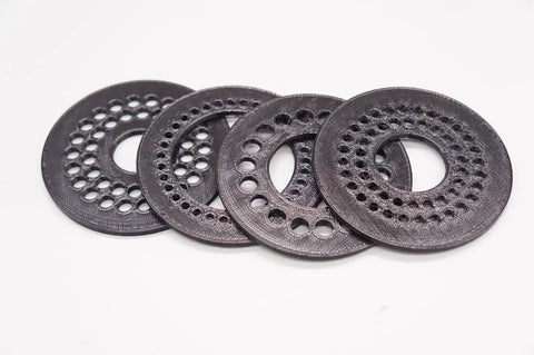 Pro Grade Throat Plate Inserts For Triton TSPS450 Spindle Sander 19 25 32 44 Millimeters, 3D Perforated Dust Extraction shown