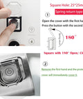 Demonstration of Two Pack Push Button Switch Cover Collision Resistant Dustproof Safety Protector For 39x34mm Square Mounting Hole Momentary Type