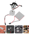 Low Noise Fireplace Fan Kit With Thermoelectric Generator, Compact Metal Stove Fan Replacement For Hearth, Back Up Emergency Power, Easy Repair Parts For Efficient Heat Powered Venting kit with metal generator and wiring