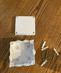 Outdoor Dustproof PP Plastic Junction Box Enclosure For Electronics Weatherproof Project Case At 3.9 X 3.9 X 2.8 Inches with accessories