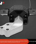 Heavy Duty Front Right Engine Motor Mount For Smart Fortwo 2008 To 2015 showing metal base and rubber isolation features.