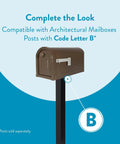 Heavy Duty Post Mounted Bronze Mailbox Built Tough With Weatherproof Galvanized Steel Large Curbside Mailbox With Magnetic Latch