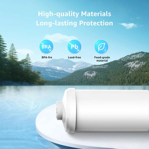 Top Notch Fluoride Filter Replacement for Berkey PF-2 Gravity Water Filter Compatibility, side view in nature setting