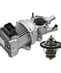 Road Ready Performance Water Coolant Pump And Thermostat Kit compatible with Hyundai Sonata Hybrid, showing pump and thermostat.