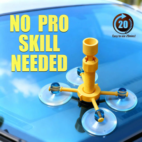 Windshield Chip And Crack Repair Kit For Cars, DIY Car Window Repair Kit No Mixing Needed, Fix Chips And Cracks In Minutes tool on windshield
