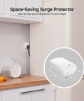 Image of 1350 Joules Single Outlet Surge Protector For TV PC Xbox PS5 Refrigerator And More 15A 1875W Wall Surge Protector