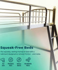 Metal bunk bed ladder highlighting Multi Purpose Penetrating Oil 2oz No More Squeaks On Door Hinges, Sewing Machines, Gym Equipment