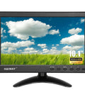 10.1 Inch Security Monitor With Remote 1024x600 Resolution Portable HDMI VGA BNC Inputs Built In Dual Speakers