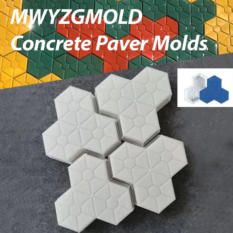 2 Pack Concrete Molds For Walkways And Stepping Stones Durable Reusable ABS Paver Molds With Easy Release DIY Friendly Maple Lead Garden Path Patio Landscaping Parks And More
