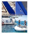 Badass Metal Twist Lock Turn Buttons For Sailboats And Marine Gear Featuring Slick Rotary Safety Lock mounted on blue canvas.