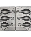 Three Cavities Bank Sinker Molds With 4.5 To 6 Ounce Weights No Handle DIY Pro Grade Bank Sinkers for crafting tackle