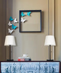 Set of 2 Modern Bedside Lamps in Black and White, Ideal for Bedroom, Dorm, Living Room, or Office, 20 Inch Height