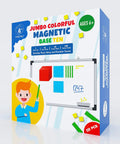 Front view of 131-Piece Jumbo Magnetic Base Ten Blocks Set For Math Place Value, Counting Blocks, And Base Ten Manipulatives