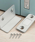 Ultra Thin Magnetic Door Catch With Self Adhesive Backing No Drill Install, includes screws, for cabinets and drawers