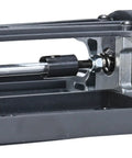 Close-up of the One Tenth Scale 4x4 On Road RC Rolling Chassis Frame Kit with adjustable wheelbase mechanism in black finish.