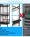 Comparison of Heavy Duty Fishing Rod Storage Rack For Garage Organization Holds Up To 12 Rods with other racks, highlighting durability.