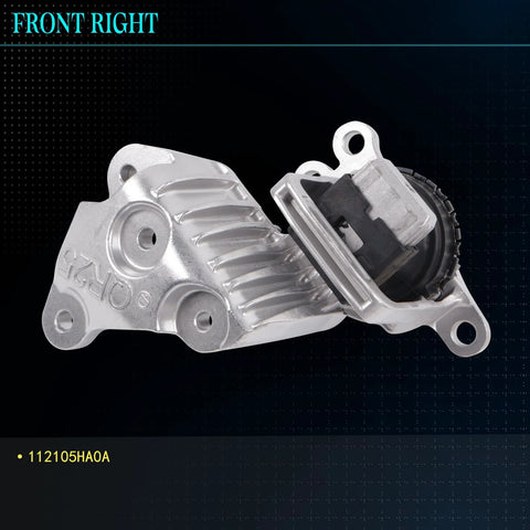 Nissan Rogue 2014 2015 2016 2017 2.5L Engine And Transmission Mount Set Four Piece Front Rear Left Right Replacement Kit Heavy Duty Fits A4364 A4367 A4363 front right motor mount