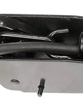 Passenger Side Windshield Wiper Arm For Select Kenworth Trucks Direct Replacement That Restores Functionality And Provides Durable, Easy Fit For Reliable Performance In Snow, Rain, And Everyday Runs. Black metal passenger-side windshield wiper arm close-up