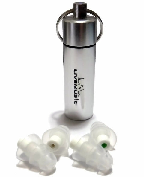 High Fidelity Ear Plugs for Musicians and Club Goers Reusable Noise Cancelling Ear Protection Up to 29dB NRR with metal case