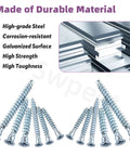 130-Piece Confirmat Screw Kit with 6 sizes, M5 x 35/40/50 and M7 x 40/50/70 zinc plated carbon steel, for DIY furniture assembly