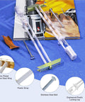 Heavy Duty Drywall Anchors With Steel Bolt Kit For TV Mounting, components including plastic strap and stainless steel bolt.