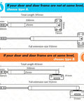 Diagram of Overhead Door Closer With Soft Close And Automatic Gas Spring 110 Degree Positioning, 1 Pack for different door levels.