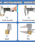Handy Digital Caliper Measuring Tool With Large LCD Screen 6 Inch 150mm Stainless Steel Vernier Caliper for diameter, depth, step