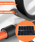 Awesome 800 Pc Heat Shrink Tubing Kit With Super Fast 3:1 Ratios Adhesive Lined Marine Grade Wraps That Seal Tight For Any Industrial Jobsite Or DIY Electrical Fixins Without Getting Burned, black shrink tubing on orange wire