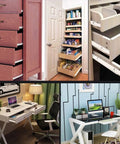 Rock Solid Heavy Duty Drawer Slide Rails For Wooden Cabinets And Dressers Two Piece Full Extension Hardware used in various furniture setups.