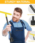 Water Meter Key 17 Inch With 4 Way Steel T Handle Shut Off Tool For Curb Main And Underground Mains Easy Access Durable Meter Shutoff Kit For Homeowners And Pros Heavy Duty Construction, yellow T-handle, iron rod