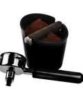 Espresso Knock Box 4.8 Inch Barista Style Grounds Bin With Removable Heavy-Duty Metal Knock Bar, Shock-Absorbent Non-Slip Base