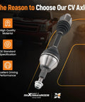 Ram 1500 Front Left Or Right CV Axle Shaft For 4WD Models From 2012 To 2022 And 1500 Classic 2019 To 2020 Replacement Drive Axle Part Built For Heavy Duty Durability And Smooth Power Transfer So Your Ride Keeps Rolling.