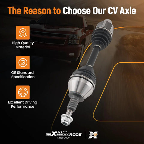 Ram 1500 Front Left Or Right CV Axle Shaft For 4WD Models From 2012 To 2022 And 1500 Classic 2019 To 2020 Replacement Drive Axle Part Built For Heavy Duty Durability And Smooth Power Transfer So Your Ride Keeps Rolling.
