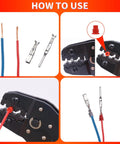 Auto Wiring Pin Connector Kit With 24 Pin Types And 480 Terminal Pins Plus 400 Seals, Removal Tool And Anti Static Tweezer usage guide