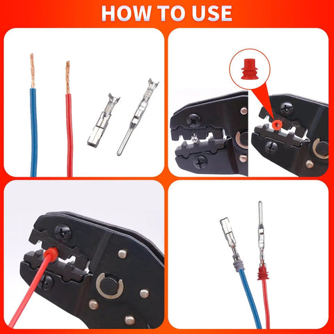 Auto Wiring Pin Connector Kit With 24 Pin Types And 480 Terminal Pins Plus 400 Seals, Removal Tool And Anti Static Tweezer usage guide