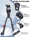 Adjustable Double Leg Bike Kickstand For 24 To 29 Inch Bikes Aluminum Alloy Non Slip Center Mount Stand features details