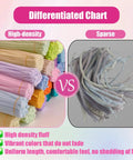 400 Pieces Pipe Cleaners Craft Set With Four Assorted Pink Fluffy Chenille Stems For DIY Flower Making Kit, Floral Wires, Stamen, Ribbon, Gardening Tape, Glue Stick, Instruction Manual, And Gift Packaging For Creative Decor. High-density vs sparse