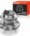 Rear Wheel Bearing And Hub Assembly For Mitsubishi Lancer 2008-2009 FWD 5-Lug Premium No-Fuss Drop-In Replacement with packaging
