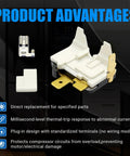 Plug And Play No Hassle Overload Relay Protector For Samsung Refrigerators with product advantages listed