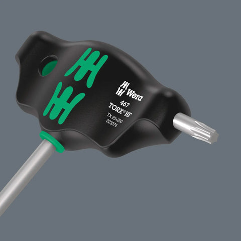 Torx HF T-Handle Screwdriver With Holding Function TX 25 X 200 MM, heavy duty ergonomic grip, close-up view