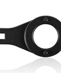 Crankshaft Damper Pulley Holding Tool For Toyota 3.4L V6 Engines, black metal, front view