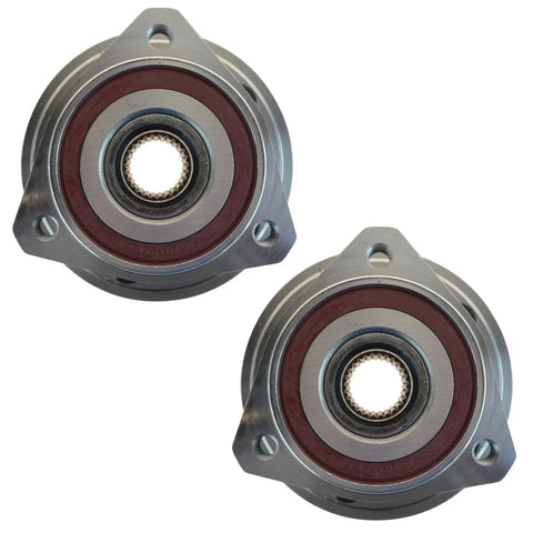 Front Wheel Bearing And Hub Assembly Set For Jeep Cherokee Grand Cherokee And Wrangler - Dual Front Left And Right Hubs, 2 Piece Kit
