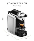 Zenius Professional Coffee Machine Starter Bundle For Businesses With Quick Startup Guide And Two Recycling Bags, front view