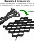 Permeable Geocell Grid System for Stabilization and Drainage Heavy Duty Polyethylene Grid shown fully expanded with scalability feature.