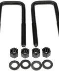 Rear Leaf Spring Axle U Bolt Kit For Select Nissan And Toyota Models with zinc plated bolts, nuts, and washers