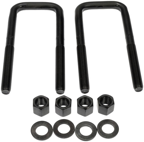 Rear Leaf Spring Axle U Bolt Kit For Select Nissan And Toyota Models with zinc plated bolts, nuts, and washers