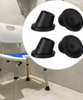 Heavy Duty Chair Leg Caps 4 Pack Rubber Feet Pads with Anti Slip Slope Tips for Commode Chair and Home Use 28mm Durable Protectors