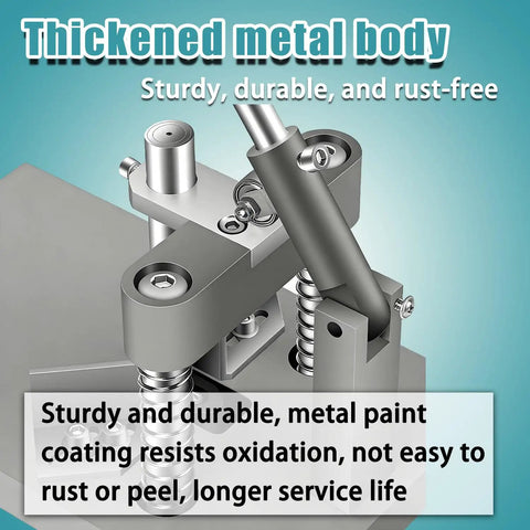 Heavy Duty Corner Rounder Press Built Like A Tank With Dual R6 And R10 Radius Dies For Laminates Plastics And Business Cards solid steel frame close-up showing thickened metal body and rust-resistant design.