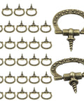 Mini Cabinet Pulls 10 Pack With Self Tapping Screws Antique Bronze Jewelry Box Handles And Drawer Knobs For Small Furniture DIY Projects Slick Zinc Alloy Hardware